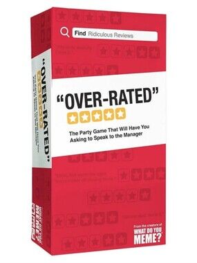 NWT Over-Rated Funny Adult Card Game From The Creators Of What Do You Meme